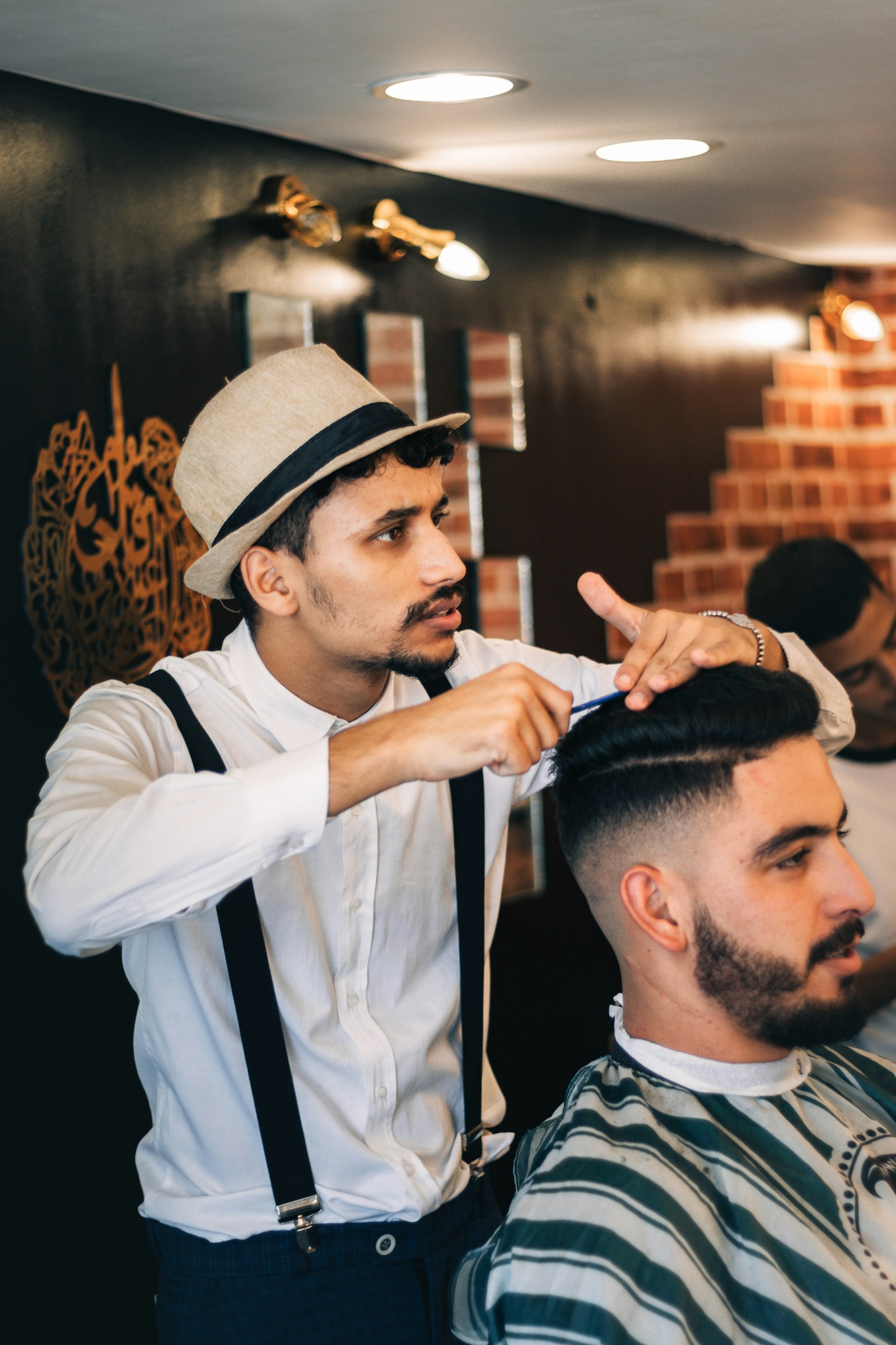 BlackStag Barbershop interior with classic barber chairs